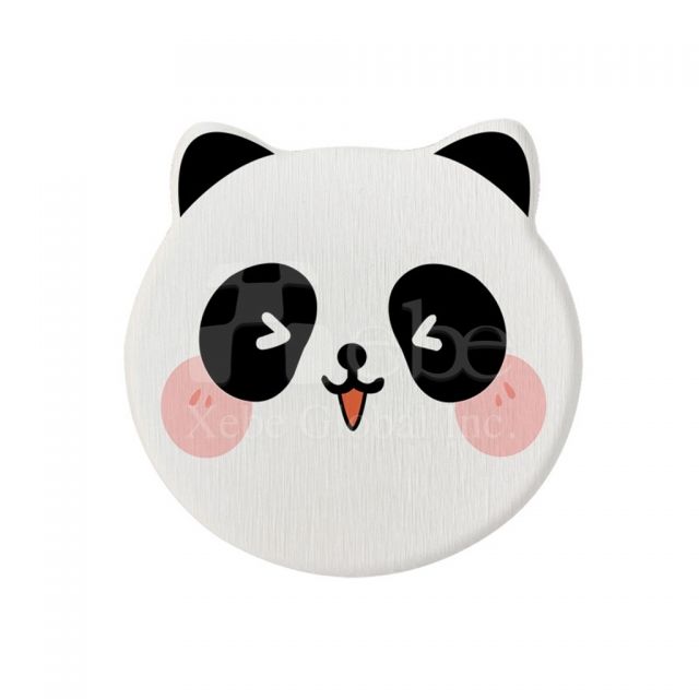 panda diatomaceous earth coaster