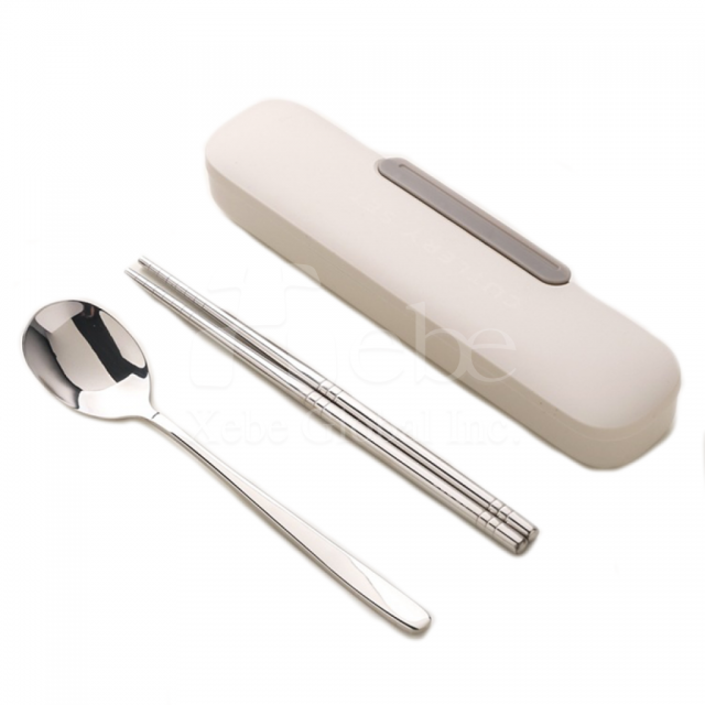 customized stainless steel eco friendly tableware set