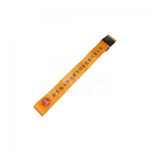 custom corporate printed luggage straps