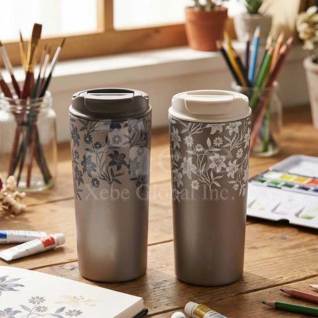customized titanium thermos bottle with handle lightweight insulated cup