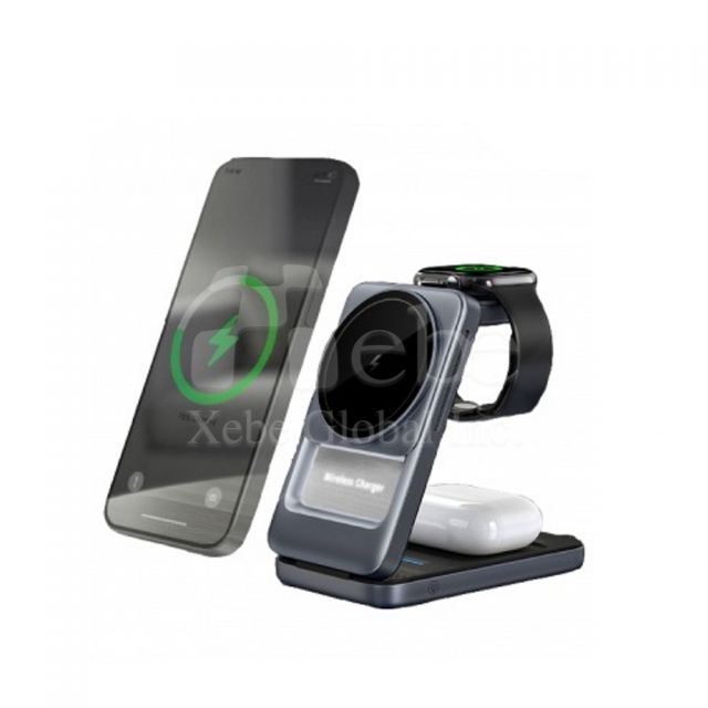 customized multi functional magnetic charging phone holder