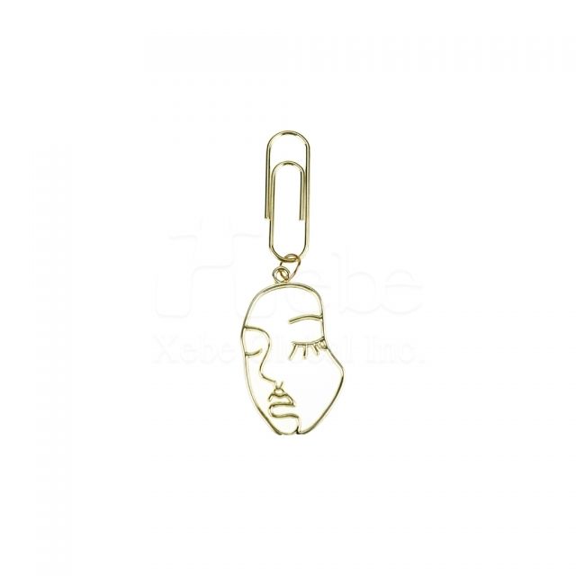 face shaped paper clip