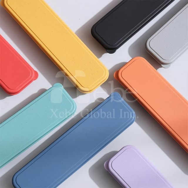 black plain eco friendly tableware
