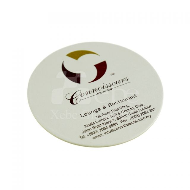 customized corporate logo coaster
