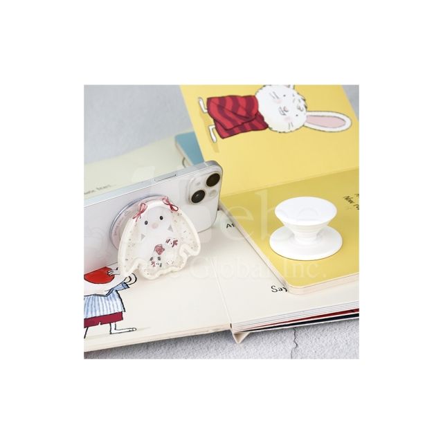 lop eared rabbit shaped airbag mobile phone holder