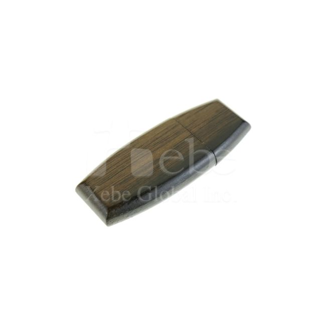 log wood grain flash drive