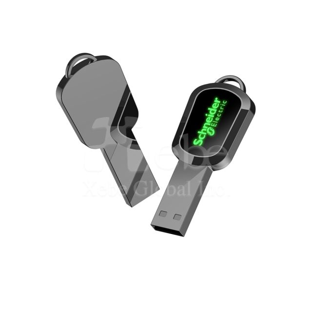 branded custom lighted flash drive