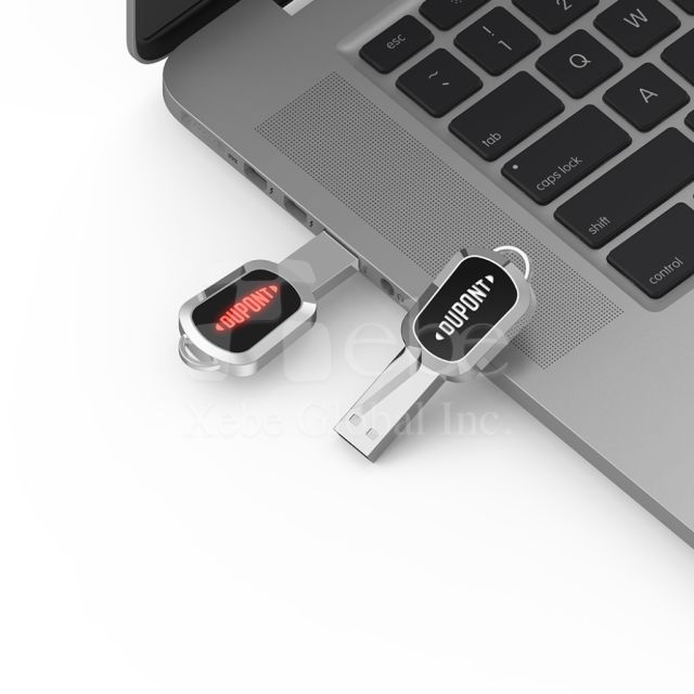 branded custom lighted flash drive
