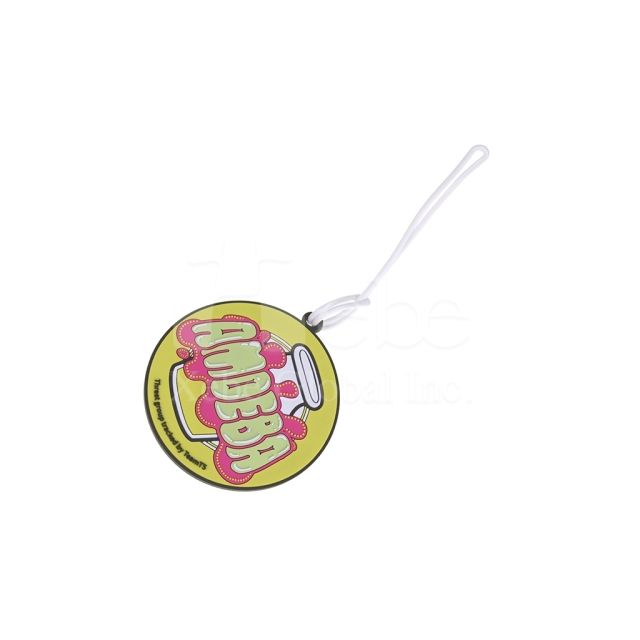 custom illustrated luggage tags