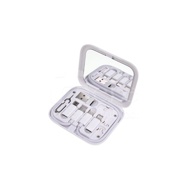 customized multi functional charging pack and charging cable storage pack