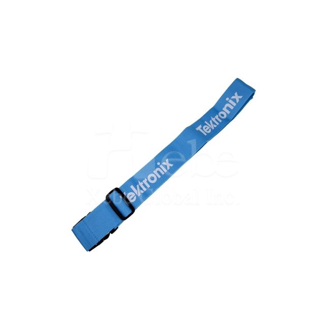 blue custom luggage strap
