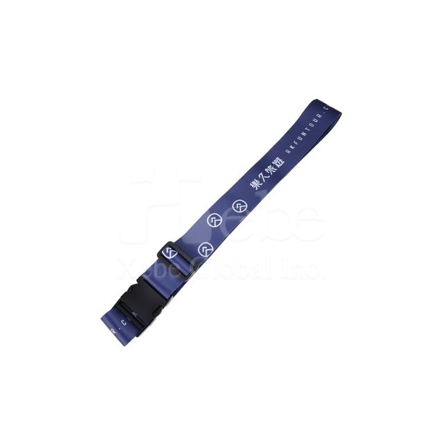 customized navy blue travel agency luggage straps