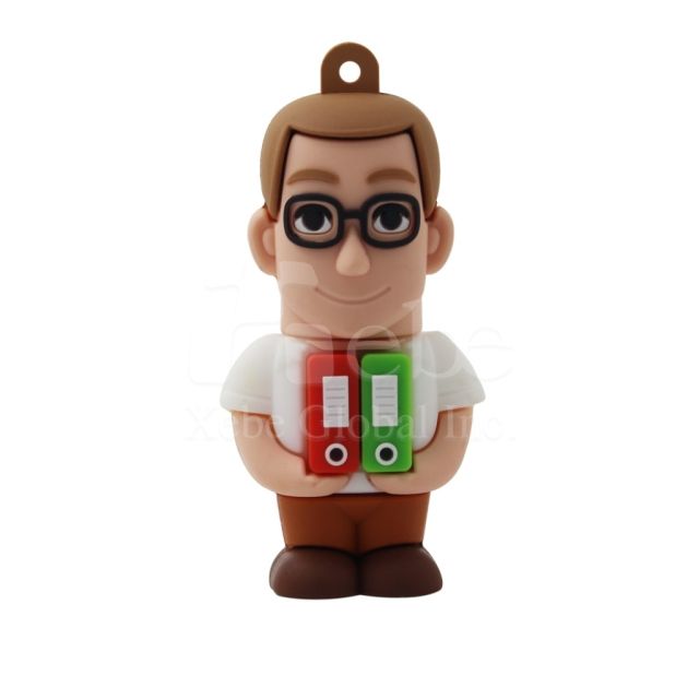 male staff customized usb flash drive
