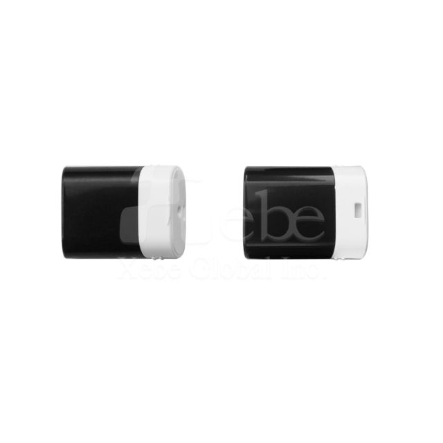 two tone black and white gift flash drive