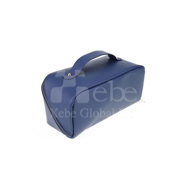 custom made large capacity cosmetic bag portable leather cosmetic bag