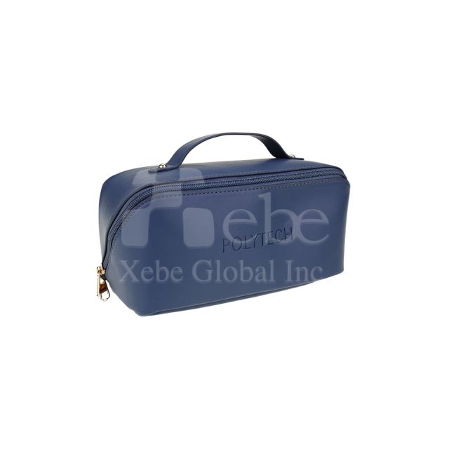 custom made large capacity cosmetic bag portable leather cosmetic bag