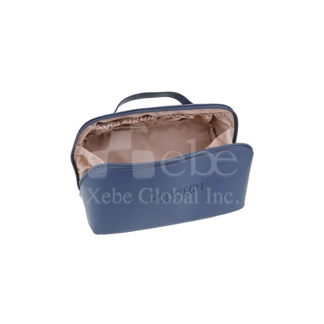 custom made large capacity cosmetic bag portable leather cosmetic bag