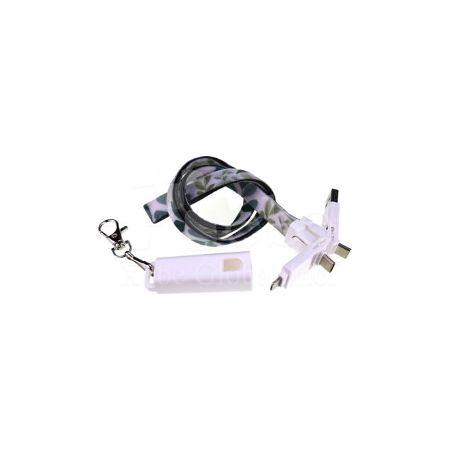 customized corporate lanyards with charging cables