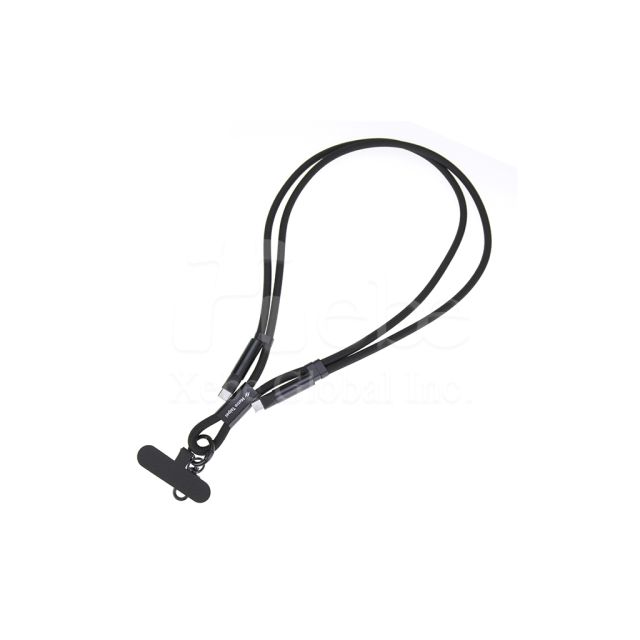 customizable 2 in 1 phone charging lanyard