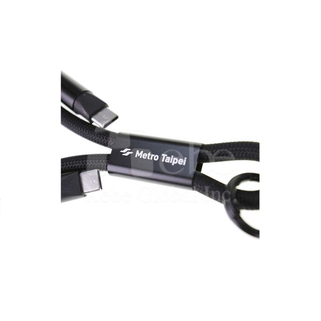 customizable 2 in 1 phone charging lanyard