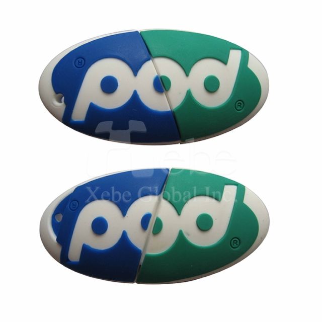 customized usb with 3d company logo