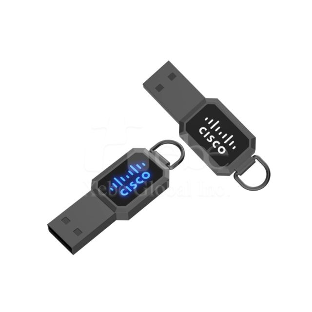 classic light up flash drive keychain