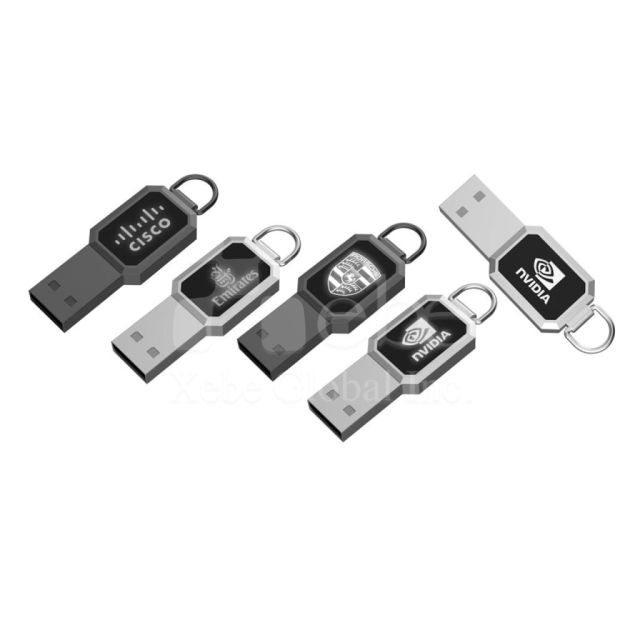 classic light up flash drive keychain