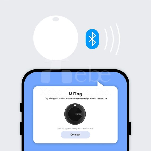 customizable bluetooth luggage tag tracker