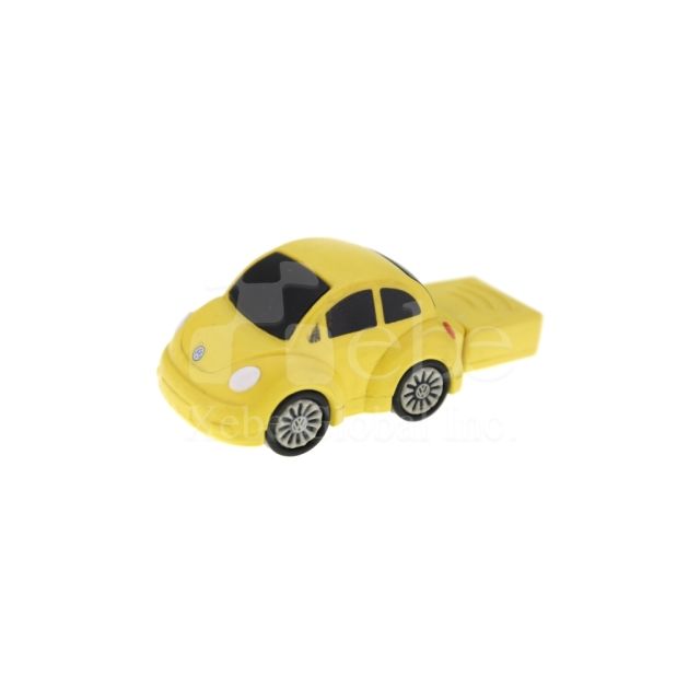 customized yellow car shaped flash drive