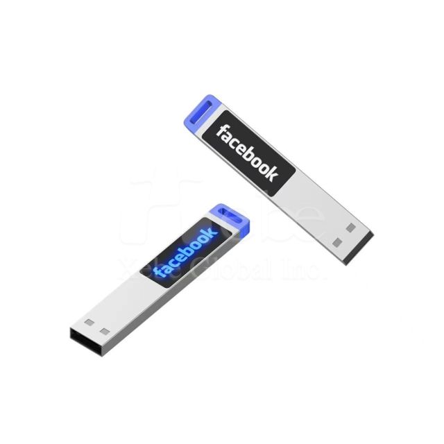 classic rectangular led flash drive
