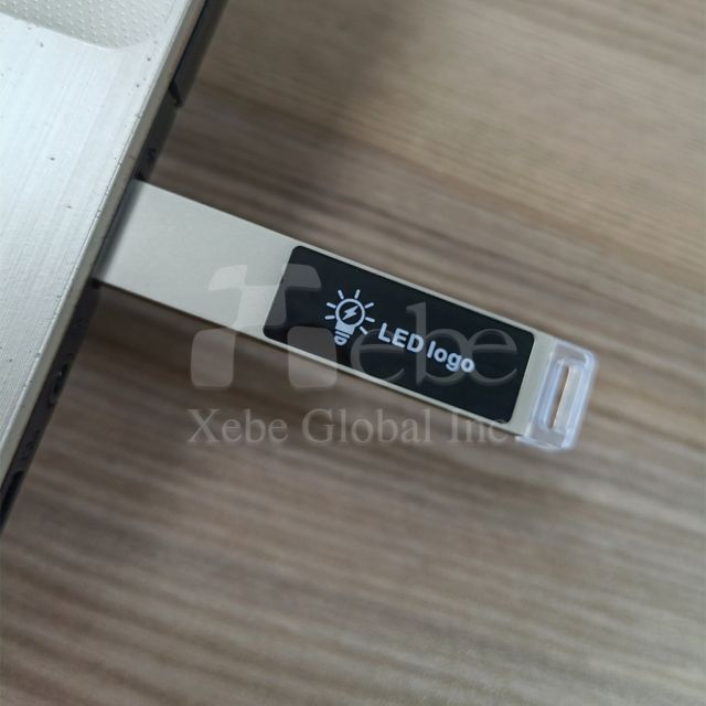 classic rectangular led flash drive