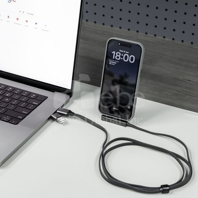 customizable multifunctional stand with fast charging cable