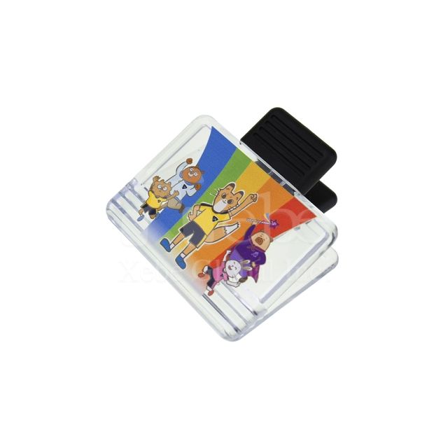 custom-shaped magnetic clip