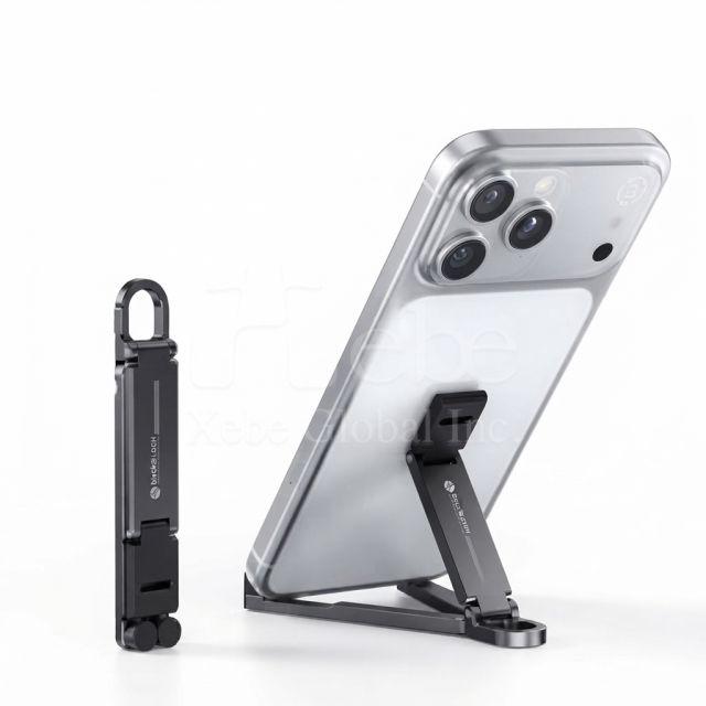 customizable aluminum alloy foldable mini phone stand