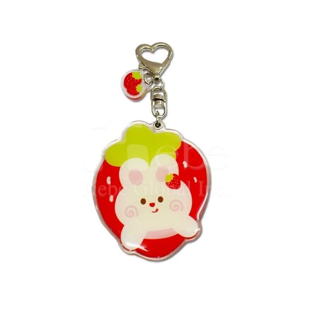 custom acrylic mirror keychain