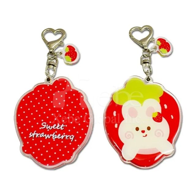 custom acrylic mirror keychain