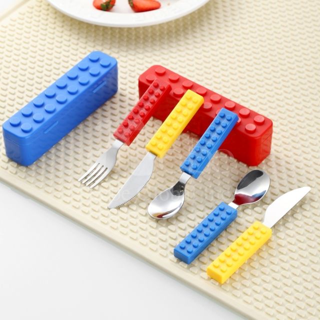 building block style stainless steel cutlery set
