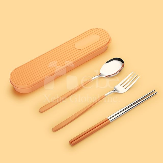 customized eco friendly cutlery set with laser engraving