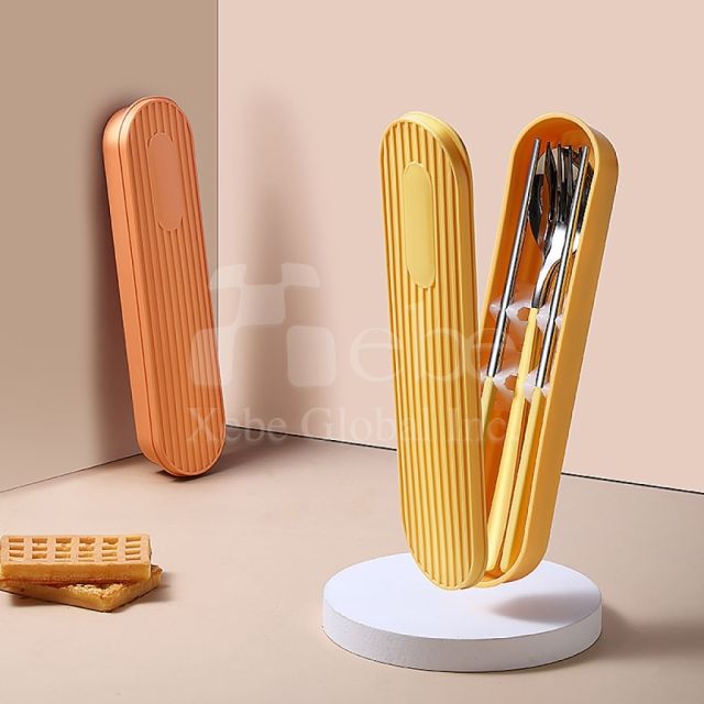 customized eco friendly cutlery set with laser engraving