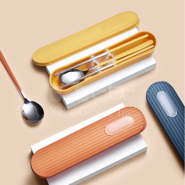 customized eco friendly cutlery set with laser engraving